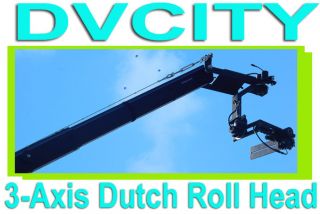 Proaim 3 Axis Dutch Roll Head Motorized pan tilt for film video dv hdv 