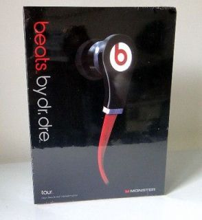 Red Black Monster Beats By Dr.Dre Tour In Ear Headset Earbuds 