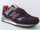 Mens New Balance Trainers 577 PU Purple Retro Deadstock Suede Sneakers 