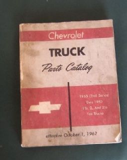   OCTOBER 1,1962 CHEVROLET TRUCK PARTS CATALOG P&A 31 1955 THRU 1963