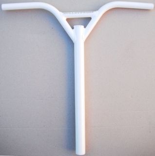 BulletProof Alloy Y Moto Bars One Piece Scooter WHITE