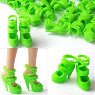 Wholesale 10 100 lots New Pairs Barbie sexy Green High heel & Pumps 