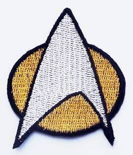 STAR TREK Next Gen Comm Badge Logo Embroidered Patch
