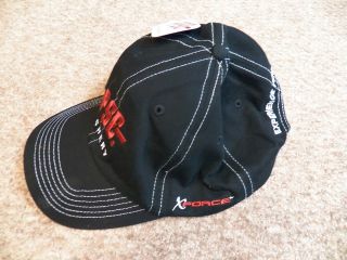 PSE ARCHERY BLACK X FORCE CAP  BLACK WITH RED ACCENTS