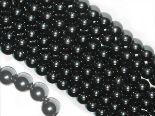 500 PC Black Magnetic Hematite Beads Ball/Round 8mm Lot