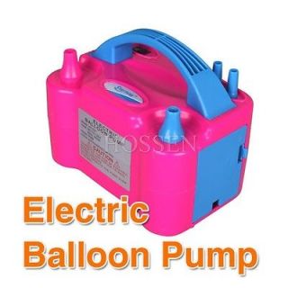 110V 600W Two Nozzle Balloon Inflator Electric Balloon Pump Portable 