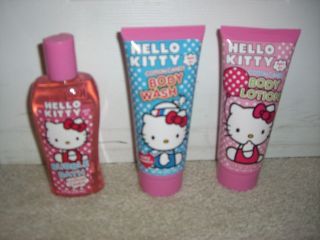   Kitty Bath Set By Sanrio (body lotion, bubble bath and body wash