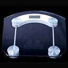 Compact Electronic Bathroom Scale Clear Glass