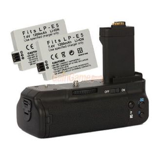 Vertical Battery Grip + IR Remote for Canon BG E5 EOS 1000D 450D 500D 