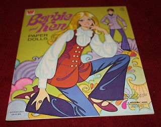 Barbie and Ken Paper Dolls Book Whitman 1970 Complete and Uncut
