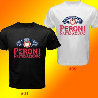 Peroni Nastro Azzurro Italian Beer Logo T Shirt SIZE S 3XL