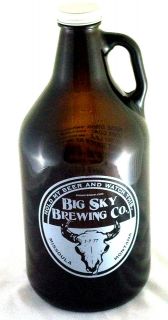 Big Sky Brewing (Moose Drool)   Logo Beer Bottle Growler New