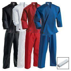 Century Martial Arts Karate Uniforms NEW Black or white. All Sizes 