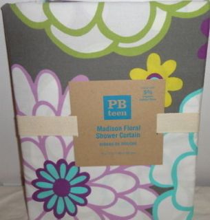 New Pottery Barn Teen Madison Floral Shower Curtain