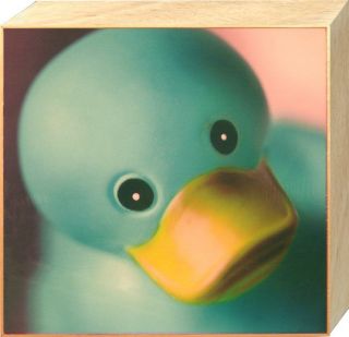 New Big Blue Rubber Duck Ian Winstanley Box Print