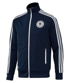 NEW Mens Adidas GERMANY Soccer Track Top Jacket Shirt anthem Indigo 