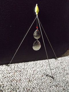 Silver sunburst 3 arm spinner rig fishing is hot in Alabama, Free Rig