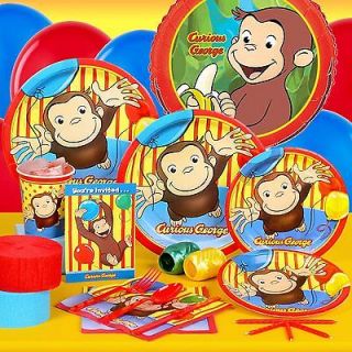   GEORGE BIRTHDAY PARTY SUPPLIES DECORATIONS PLATES CUPS NAPKINS CANDLE