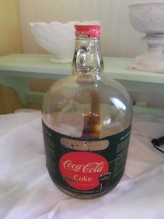   Coca Cola One Gallon Syrup Jug With Coke Lid Vintage Ball Jar W Syrup