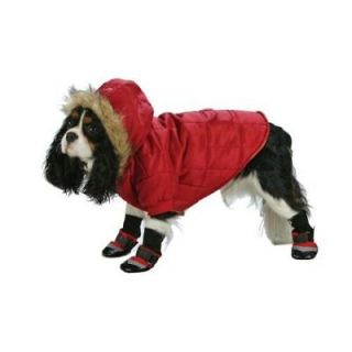 Big Dog hooded Red Quilted Parka Everest Snow Jacket Coat XL 23L pet 