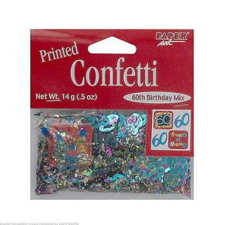 24 Bags of Make A Wish 60th Birthday Confetti Mix