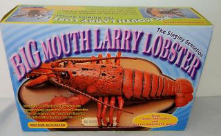 Big Mouth Larry Lobster Singing Sensation Motion Activated w/ Original 