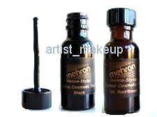   COSMETIC TATTOO INK BLACK BROWN TEMPORARY TATTOO INK MAKEUP MEHRON