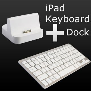 Newly listed NEW Wireless bluetooth Keyboard+Dock Charger for APPLE 