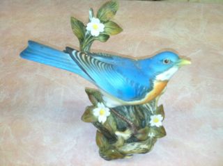 Masterpiece Porcelain Homco Blue Bird Figurine