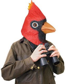 Red Cardinal Bird Mask Halloween Costume Accessory