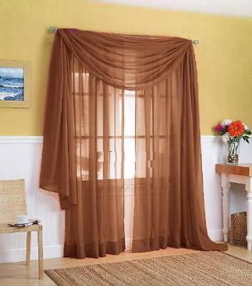 sheer window panels in Curtains, Drapes & Valances