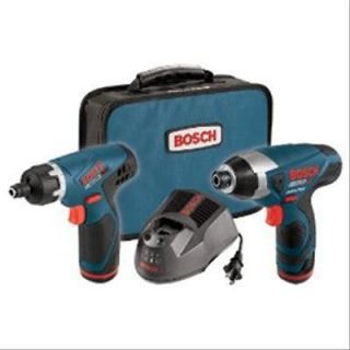 Bosch Tools Combo 12 V MAX Drill Impact Driver Charger Storage Bag Two 