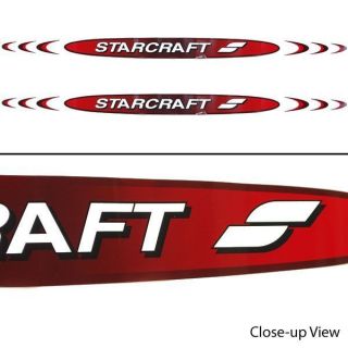 STARCRAFT 42 X 2 1/2 INCH BOAT DECALS (Pair) decal