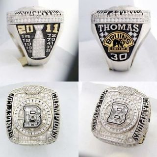 Boston Bruins 2011 Stanley Cup Championship Ring   Thomas