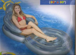 FOLDING INFLATABLE LOUNGE CHAIR USE IN POOLS OR INDOORS