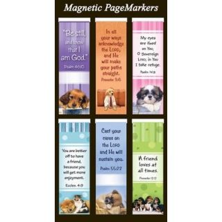 Bookmark Pagemarker Magnetic Dogs Be Still Set Of 6