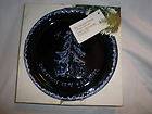 BMP BLUE MOUNTAIN POTTERY BLUE GLAZE FIRST EDITION PLATE w/ BOX 