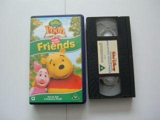 THE BOOK OF POOH, FUN WITH FRIENDS childrens video cassette PLAYHOUSE 