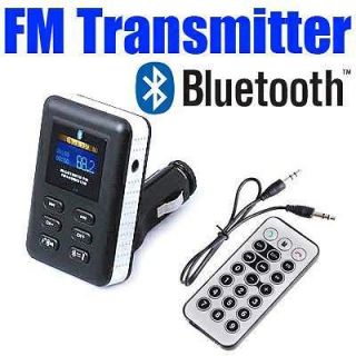 Bluetooth FM Transmitter Handsfree Car Kit AUX Modulator Music  