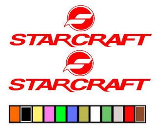 STARCRAFT BOAT STICKERS DECALS FISHING SKIING**ANY SIZE OR COLOR 