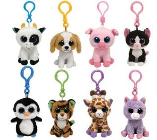   BOOS BOO ~ CHOOSE YOUR 2 KEY CLIP ON CHARACTER SOFT PLUSH TOY ***NEW
