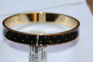   Spade Jewelry Show Your Spots Minidot Bracelet Bangle Black/White/Gold
