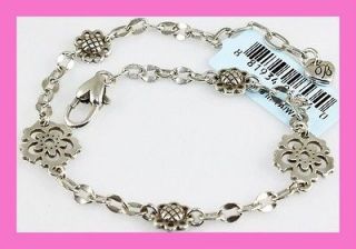 Brighton BLOOMINGALE Silver Anklet Ankle Bracelet NWT