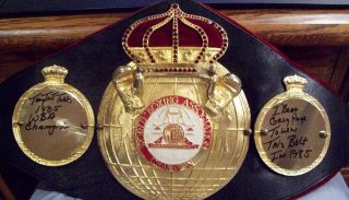 TONY TNT TUBBS WBA BOXING FIGHT WORN CHAMPIONSHIP BELT ATHLETE OWNED 