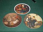   antique lot of Norman Rockwell plates In boxes, with paperwork!! WOW