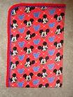 CRIB BLANKET AND/OR PILLOW COVER   MICKEY MOUSE HEARTS AND DIAMONDS