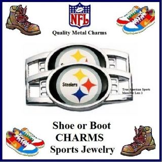 Pittsburgh Steelers SHOE BOOT LACE CHARMS Jewelry NEW