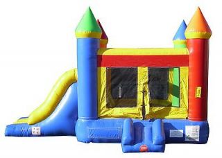   Inflatable Rainbow Castle Bounce House Slide Combo Jump Tentandtable