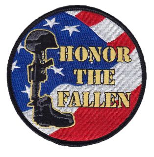 Honor the Fallen 4 Military Patch Army Navy USMC USAF USCG Ships in 