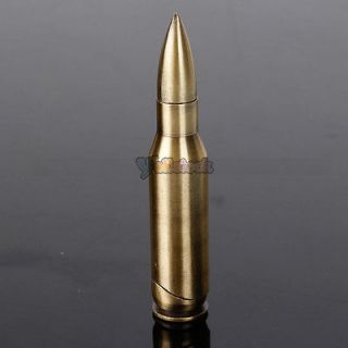 Bullet Shape Refillable Butane Cigarette Lighter Bronze